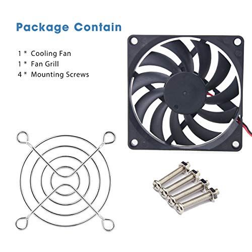 GDSTIME-80mm-x-10-mm-DC-12V-Fan-Case-Brushless-Cooling-Fan-2-Pin-PC-Case-Airflow-Cooler