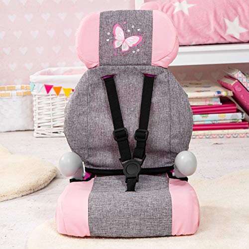 Bayer Design 67533AA Deluxe Puppen-Autositz, Puppensitz, Puppenzubehör, mit Gurt, 46cm – Bild 6