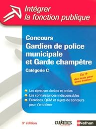 Concours gardien de police municipale et garde-champêtre