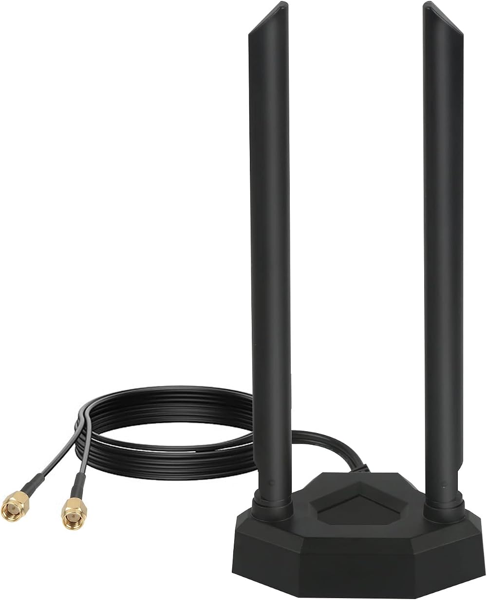 Nelawya Dual Band 8dBi WiFi Antenna RP-SMA 2.4/5.8GHz Magnetic Base