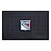 FANMATS 11476 New York Rangers Heavy Duty Vinyl Medallion Outdoor Door Mat - 19.5in. x 31in.