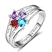 Lam Hub Fong Personalized Mothers Rings with 4 Simulated Birthstones Rings Mom Mothers Ring for Family Mothers Day Rings (7)