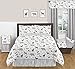 Sweet Jojo Designs 3-Piece Fits Most Basket Liners for Blue Grey and White Woodland Animals Bedding Sets -