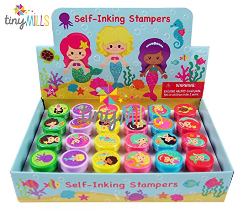 24 Pcs Mermaid Stampers for Kids