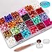 600PCS Sealing Wax Beads Packed in Plastic Box, with 2PCS Tea Candles and 1 PC Wax Melting Spoon for Wax Sealing Stamp (24 Colors) primary