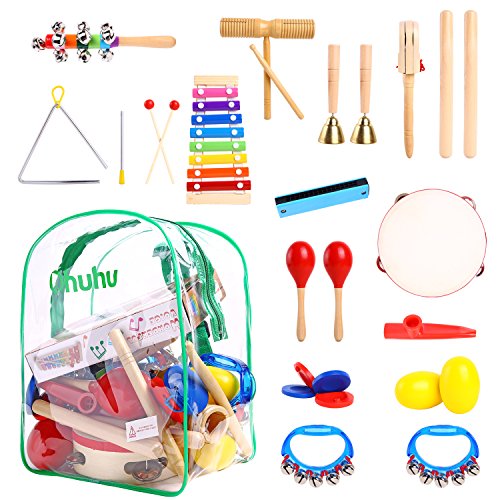 Ohuhu 20 pcs kids musical instruments, toddler music toys, rhythm…