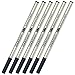 IDEAPOOL 0.7mm Replaceable Rollerball Ink Refills for Rosewood Ballpoint Pens, Black Ink, 6 Pack