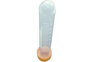 Bipee Conical Centrifuge Tubes 10mL, 50 PCS Pack Sterile Plastic Test Tubes with Screw Caps, Polypropylene Container with Graduated and Write-on Spot, Non-Pyrogenic, DN/RNase Free