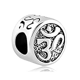 CharmsStory Om Symbol Aum Love Yoga Lucky Charms Bead Charm For Bracelets