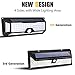 Utech 4 Sides 136 High Bright Solar LED Lights, Solar Powered Motion Sensor Light Control Sensor Lamp Waterproof & Wire Free Wall Lights for Outside Doors,Garden,Pathway,Garage,Step and Backyard Light