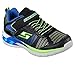 Skechers Kids Boys' Erupters II-Lava Waves Sneaker,black/blue/lime,1 Medium US Little Kid