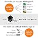 BAIGIO RFID Bifold Men's Cowhide Leather Zip Around Wallet Vintage Travel Multi Card Holder Purse, Black