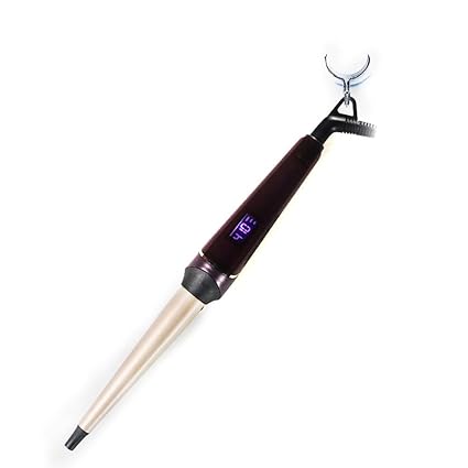 Rizador de pelo automático, tubo de calefacción 100% de cerámica y turmalina, pantalla