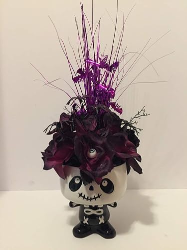 Amazon Com Halloween Scary Large Ceramic Big Head Skeleton Kid