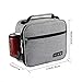 Insulated Lunch Bag,JIESI Adult Lunch Box With Adjustable Shoulder Strap,Cool Bento Bag for Office , School , Picnic(Grey)