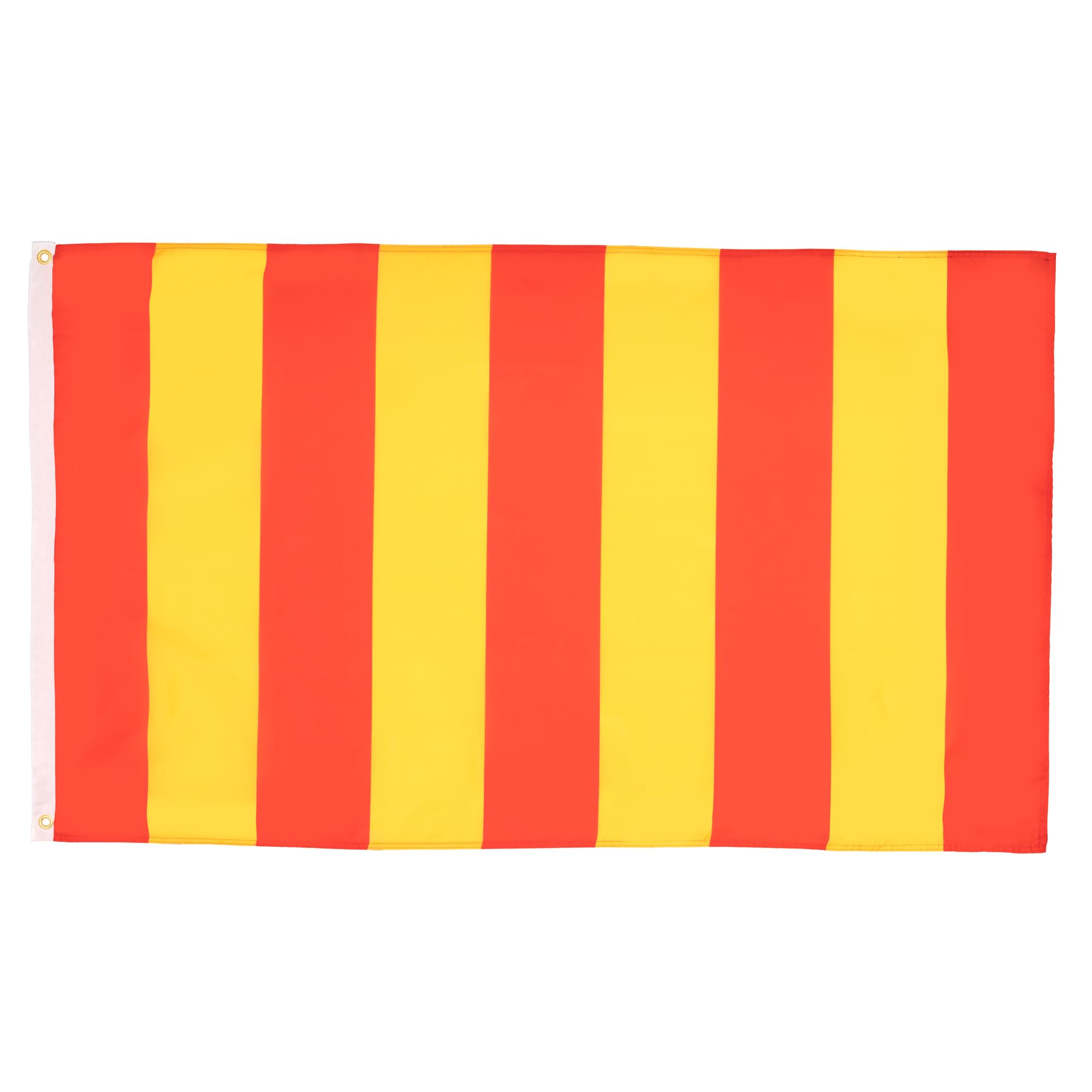 AZ FLAG - Stripped Red And Yellow Flag - 3x5 Ft - 100D Polyester Stripped Banner with Two Metal Grommets - Fade Resistant - Vivid Colors - 3' x 5' Feet - 150x90 Cm
