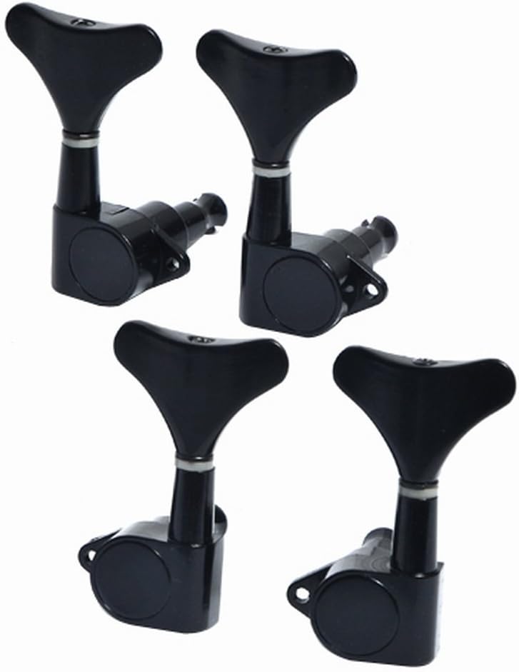 Guitar Bass Tuning Pegs 2R2L Machine Heads Tuning Pegs,Black Musical