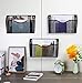 Denozer Mesh Wall File Holder Mount Hanging Organizer Magzine Rack 3 Pack Single Pocket,Black