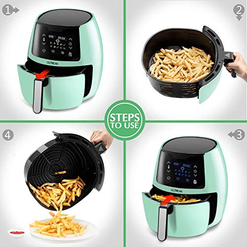 Ultrean 5.8 Quart Air Fryer, Large Family Size Electric Hot Air Fryers