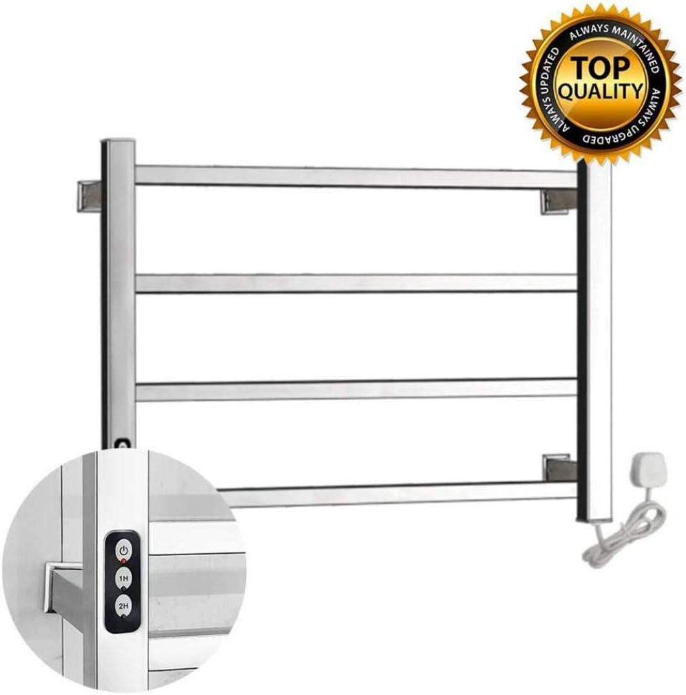 Toallero Con Calefacción Eléctrica, Soporte De Suelo, Riel En