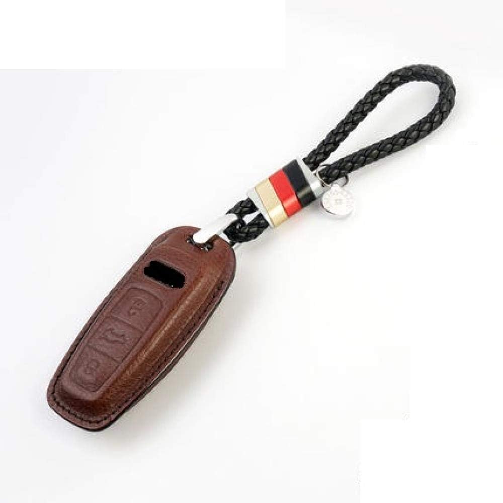 KQTRW Car Key Cover Car Remote Key Cover Case Pocket For Audi A6 C8 A7 A8 Q8 2018 2019 Car Key-In Key Case, Coffee Set 02