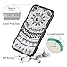SmartLegend Case for iPhone 8 Plus & iPhone 7 Plus, Girls Women Slim Anti-Slip Clear Soft TPU Bumper + Hard PC Back Shockproof Full-Body Protective Phone Cover for iPhone 7 Plus/8 Plus- Black Mandala
