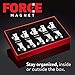 Force Magnet Magnetic Clips Pack of 10 - Premium Quality Super Strength Magnet Clips with Anti Scratch Pads - Make Notes, Remember Appointments and Hang Keys on Metal Surfaces - Heavy Duty