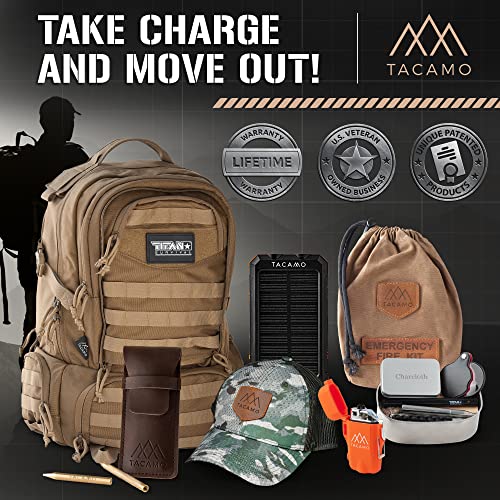 TACAMO Emergency Fire Starting Kit, 15Piece Waterproof Fire Starter