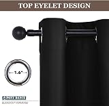 PONY DANCE Blackout Curtain 52x54 Eyelet Thermal Bedroom Living Room view 6