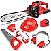 STEAM Life Kids Tool Set Electric Toy Chainsaw - Prop Chainsaw with Sound - Fake Chainsaw Toy Power Tools Include Battery Powered Chain Saw - Pretend Play Construction Toy Tools for Boys and Girls