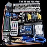 Funduino Advanced Starter Kit LCD Servo Motor Dot Matrix Breadboard LED Basic Element Pack Compatible with Arduino