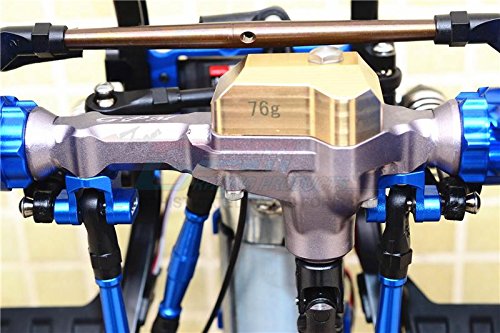 Traxxas TRX-4 Trail Defender Crawler Upgrade Parts Aluminum Front Gear Box - 1 Set Blue