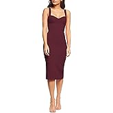 Dress the Population Women's Nicole Sleeveless Bodycon Stretch Midi Sheath Dress