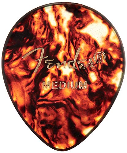 Fender 098-0347-800 347 Shape Picks, 12 Count, Shell, Medium