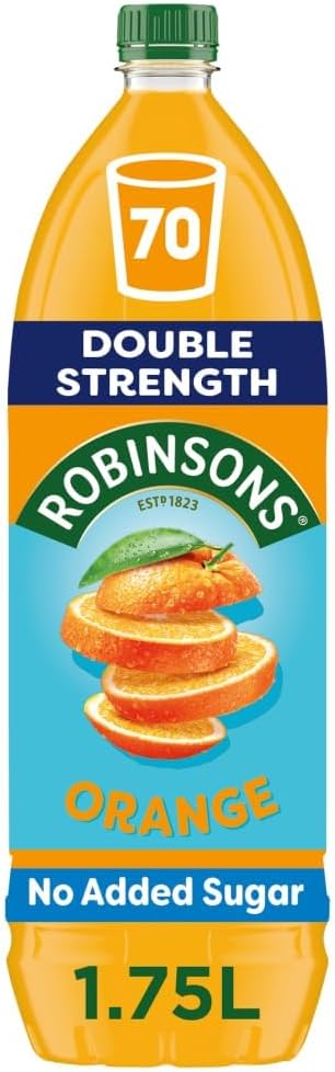 Robinsons Fruit Squash Orange Double Strength Low Calorie 1.75 Litre