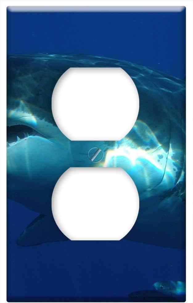 Great White Shark Shark Jaws Fish Dangerous -Outlet Cover Switch Plate