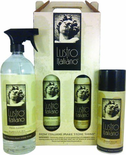 Lustro Italiano Cleaner and Polish Kit, Set of 2 by Lustro Italiano