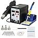 Smartxchoices 898D+ Digital Soldering Station Hot Air Rework Station SMD Desoldering Welder W/Accessories (898D+)