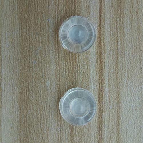 YOQXHY Cabinet Door Bumpers Drawer Furniture Sound Dampening Adhesive Pads Clear Rubber 13X5MM,100 PCS - Thumbnail 2
