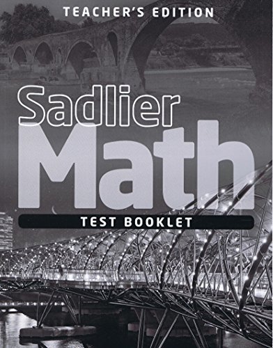 Sadlier Math, Grade 6, Test Booklet Teacher's Editiion - //medicalbooks.filipinodoctors.org