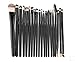 KOLIGHT®Set of 20pcs Black Makeup Sets Powder Foundation Eyeshadow Eyeliner Lip Cosmetic Brushes