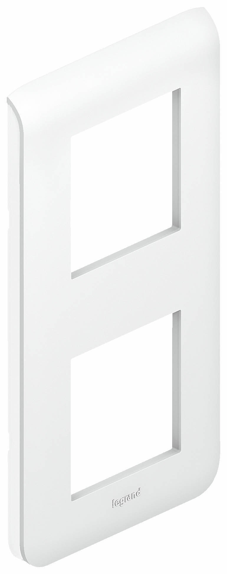 Legrand LEG78822 Mosaic Program Plate 2 Vertical Modules White