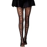Dorilin Womens Fishnet Tights with Bows Lolita Fishnet Stockings 80S 90S Gothic Leggings