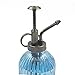 Plant Mister, Decorative Glass Water Spray Bottle with Top Pump Vintage Style Small Watering Can by Ebristar - Blue