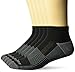 Copper Fit Men's Performance Sport Cushion Quarter Socks (5 pair), black, Shoe Size 6-12