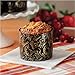 Mini Round Paper Panettone Muffins Mold High Baking Cups 2-3/4'' x 2-3/8' Florentine Mols - Brown and Gold Design - 25 pcs