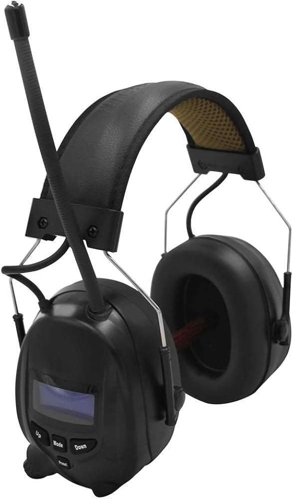 cuffie con radio integrata per la falciatura