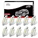 LEDKINGDOMUS 10 Pcs 1.66 Inch 42mm 8-SMD Festoon 7000K LED Interior Map Dome Lights Bulbs 211-2 578-8SMD (Cool White)