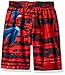 Marvel Big Boys' Spiderman Swim Trunk, Red, 5/6