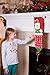 Clever Creations Christmas 24 Day Hanging Cloth Advent Calendar | Red and Green Stuffed Santa | Traditional Holiday Christmas Decor Theme | Perfect for Home or Office